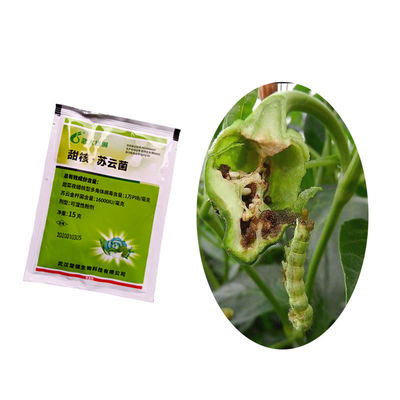 Natural bioinsecticide for maize crops with SeNPV+Bt active ingredient and 20g per 15L water application rate, certified organic